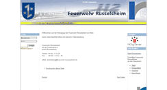 Desktop Screenshot of feuerwehr-ruesselsheim.de